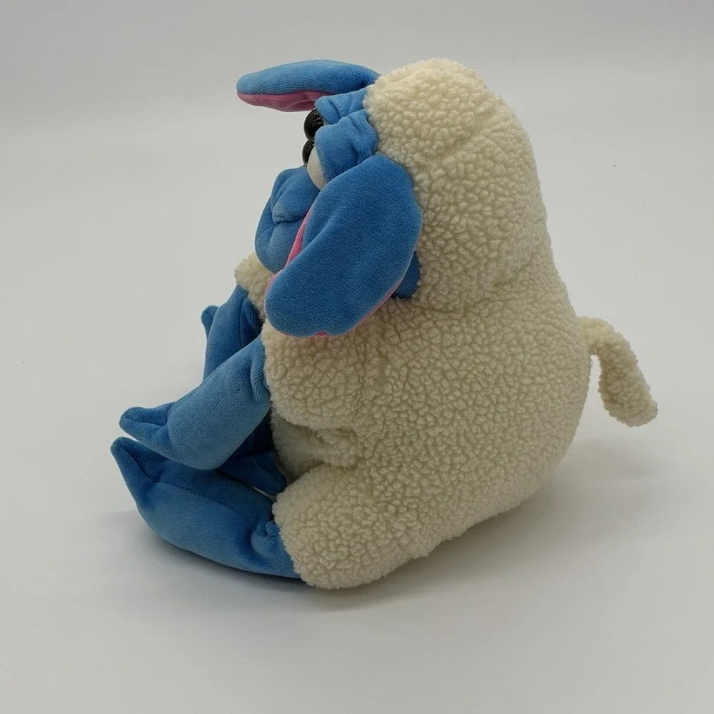 Vintage Funny Friends Jennifer Mazur Lamb Sheep Plush Blue White Soft Sculpture
